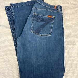 7 For All Mankind Dark Blue Denim Jeans